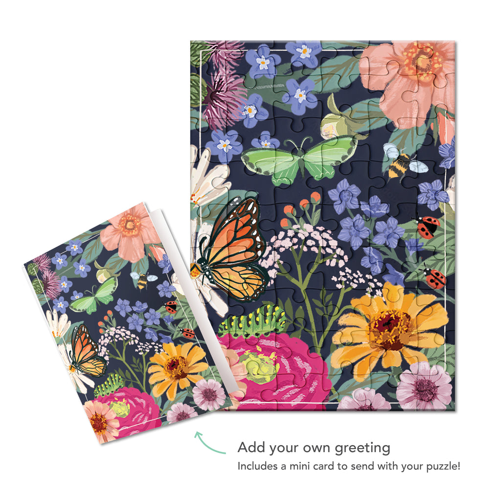 Puzzle Card - Pollinator Garden