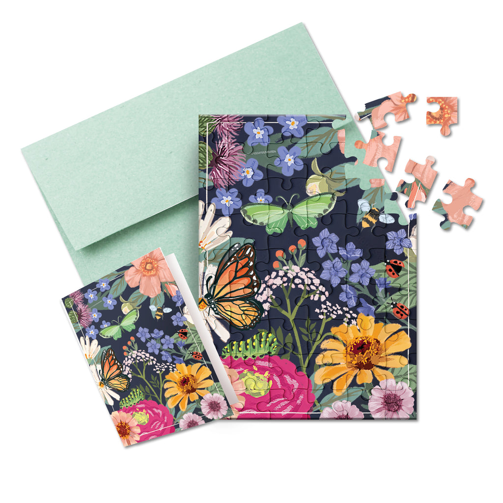 Puzzle Card - Pollinator Garden