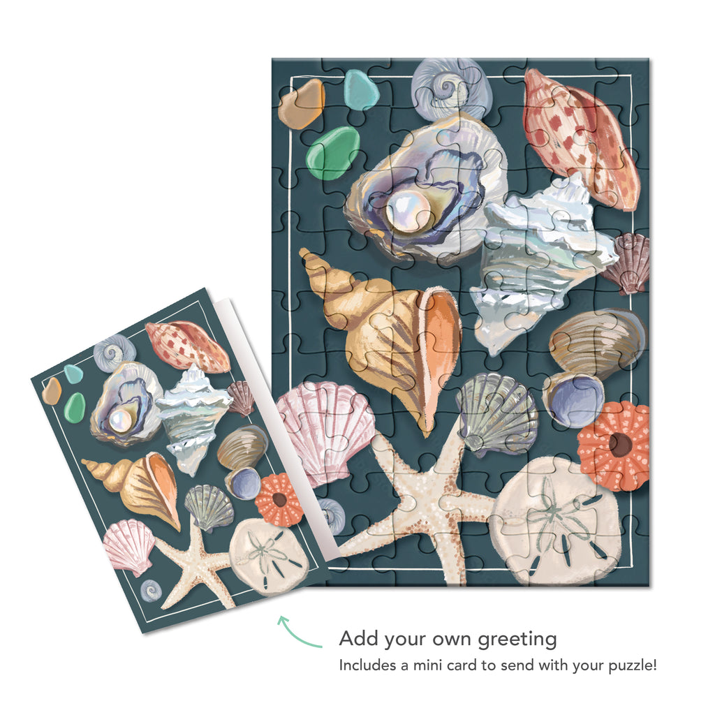 Puzzle Card - Seashells