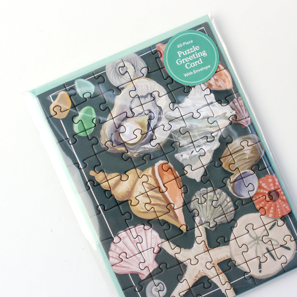 Puzzle Card - Seashells
