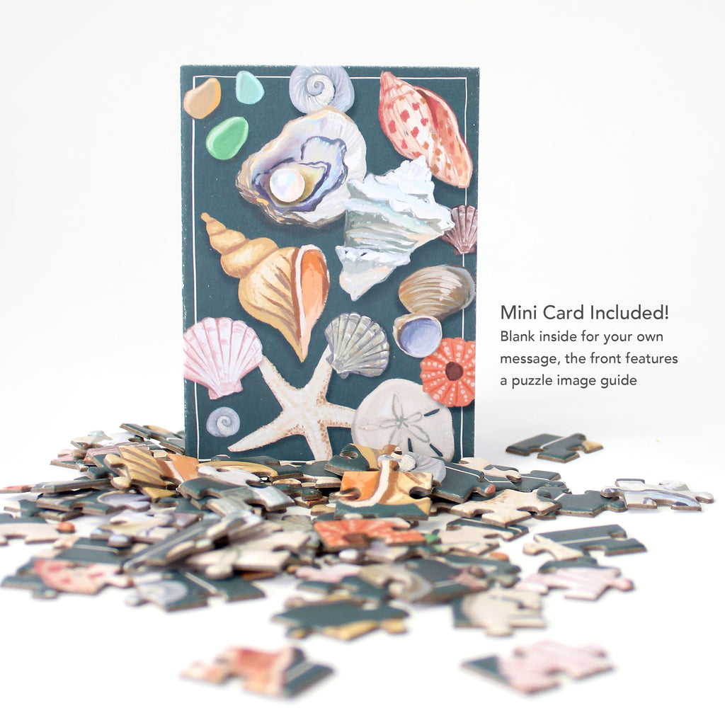Puzzle Card - Seashells