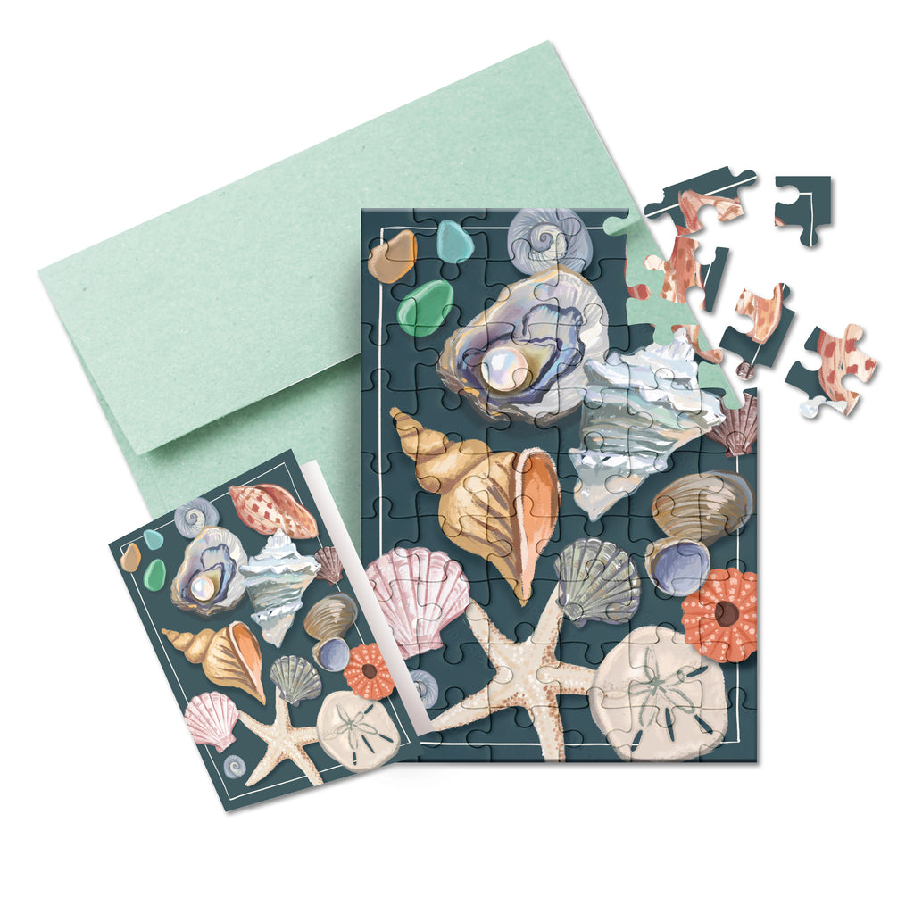 Puzzle Card - Seashells