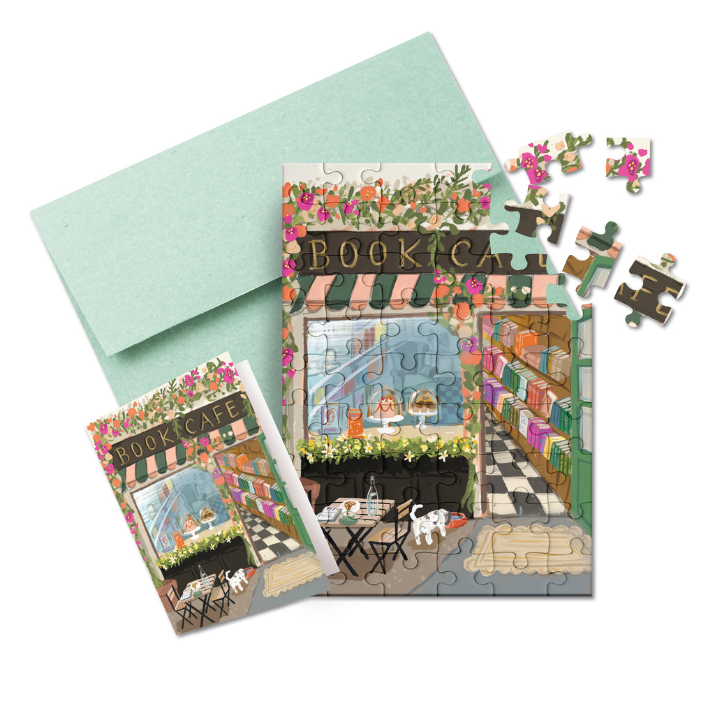 Puzzle Card - Book Café