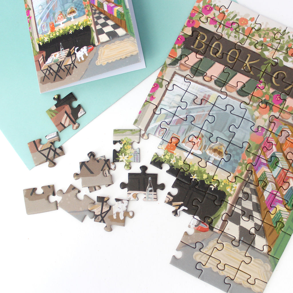 Puzzle Card - Book Café