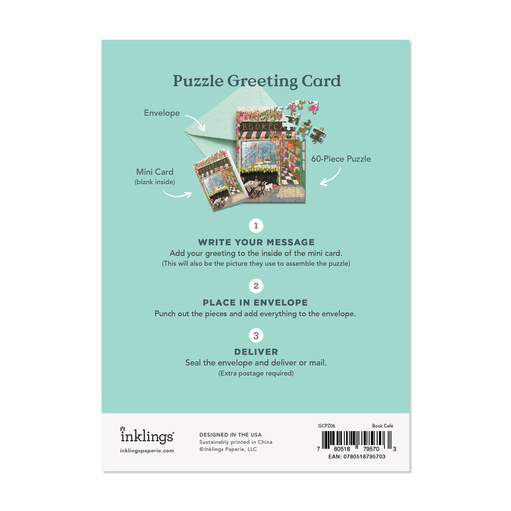 Puzzle Card - Book Café
