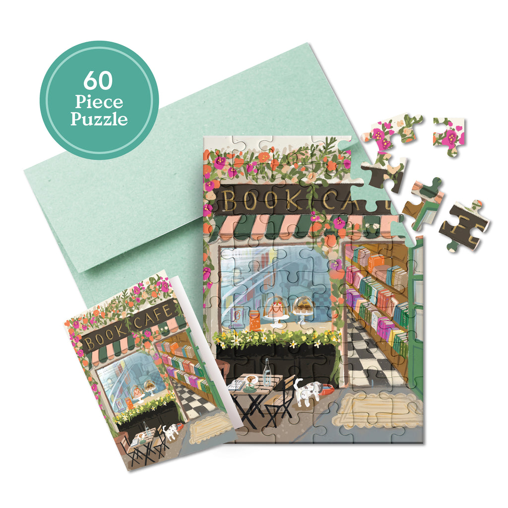 Puzzle Card - Book Café