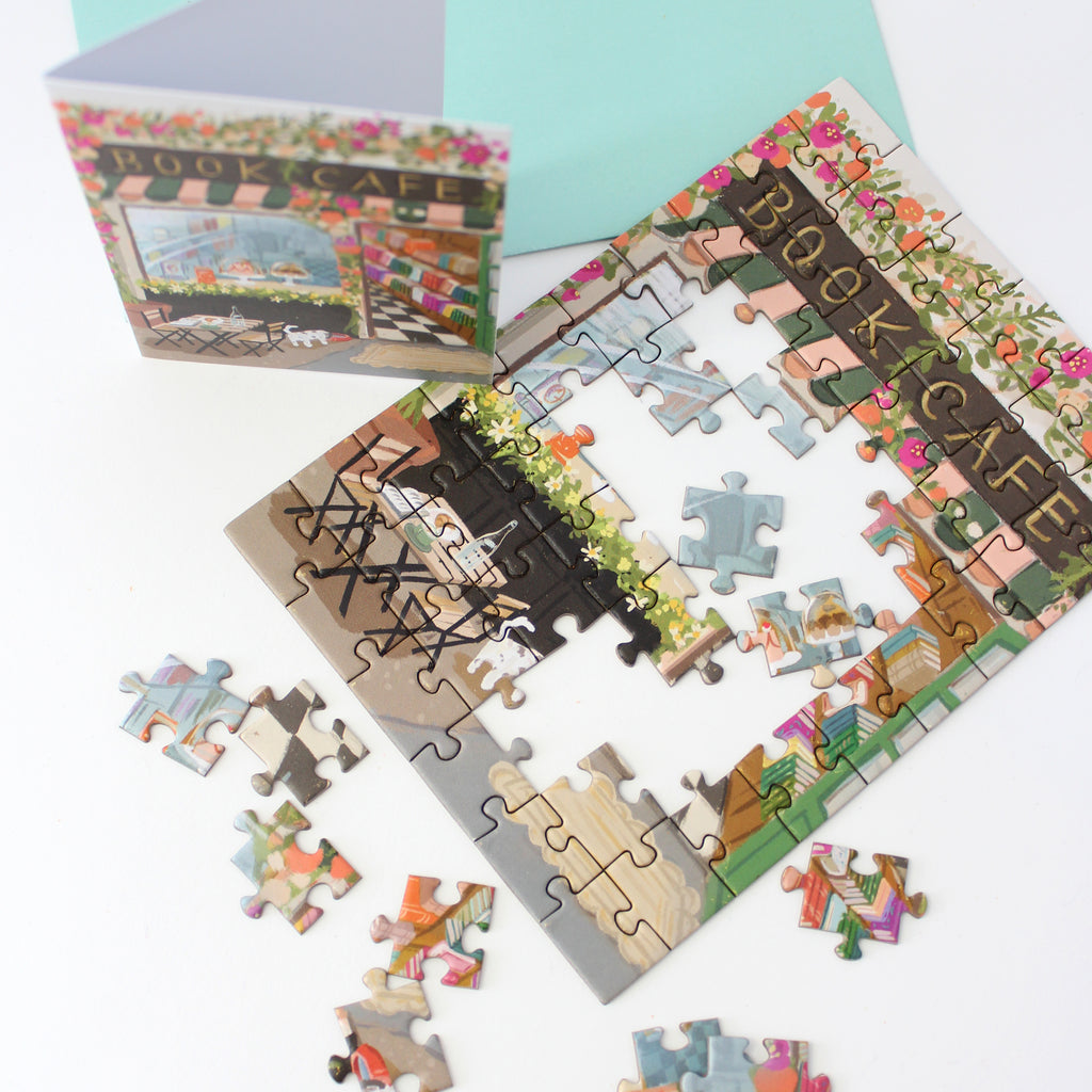 Puzzle Card - Book Café