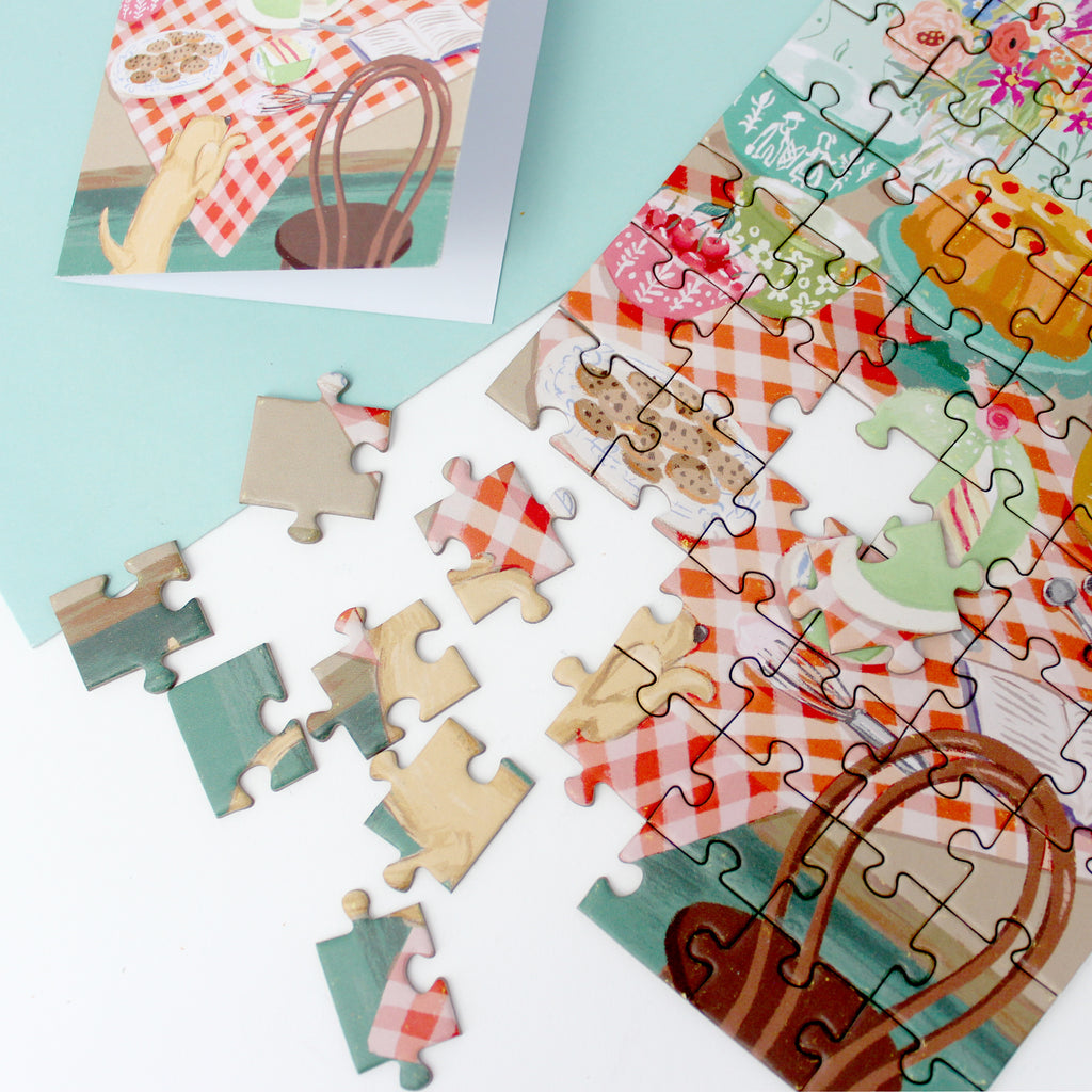 Puzzle Card - Retro Kitchen