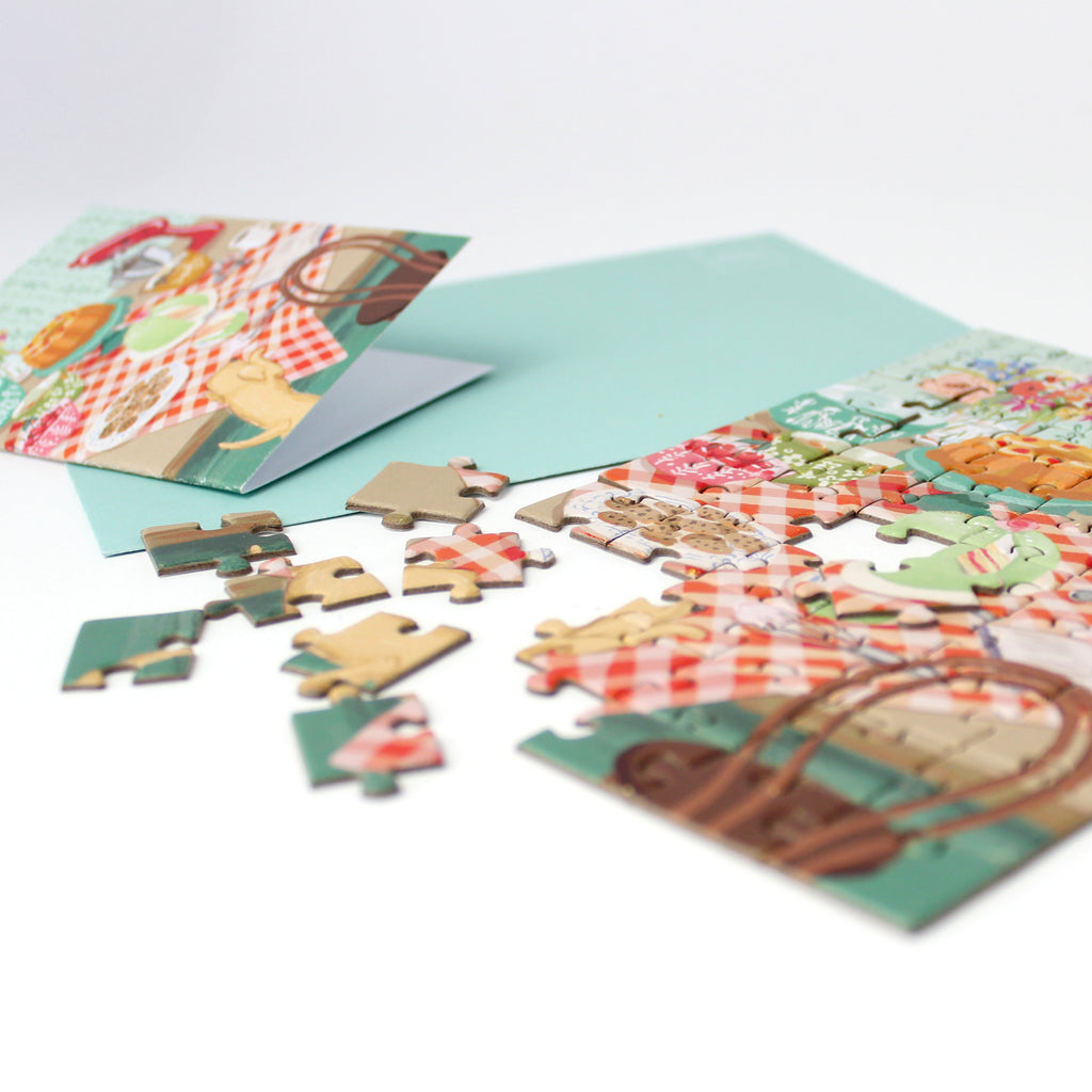 Puzzle Card - Retro Kitchen