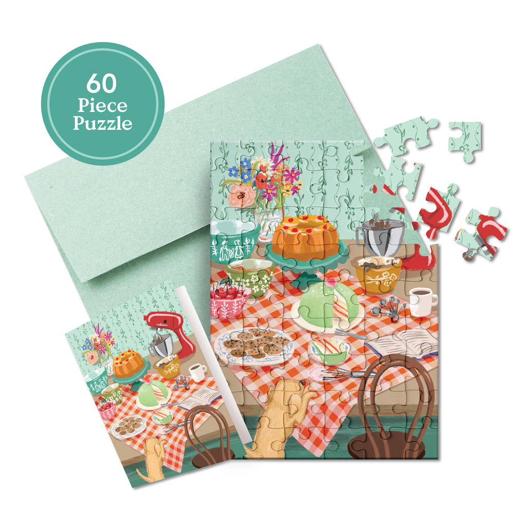 Puzzle Card - Retro Kitchen