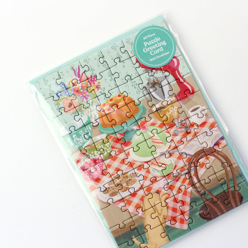 Puzzle Card - Retro Kitchen