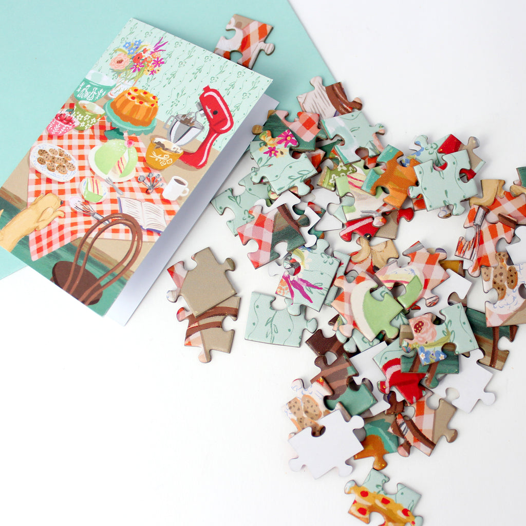 Puzzle Card - Retro Kitchen