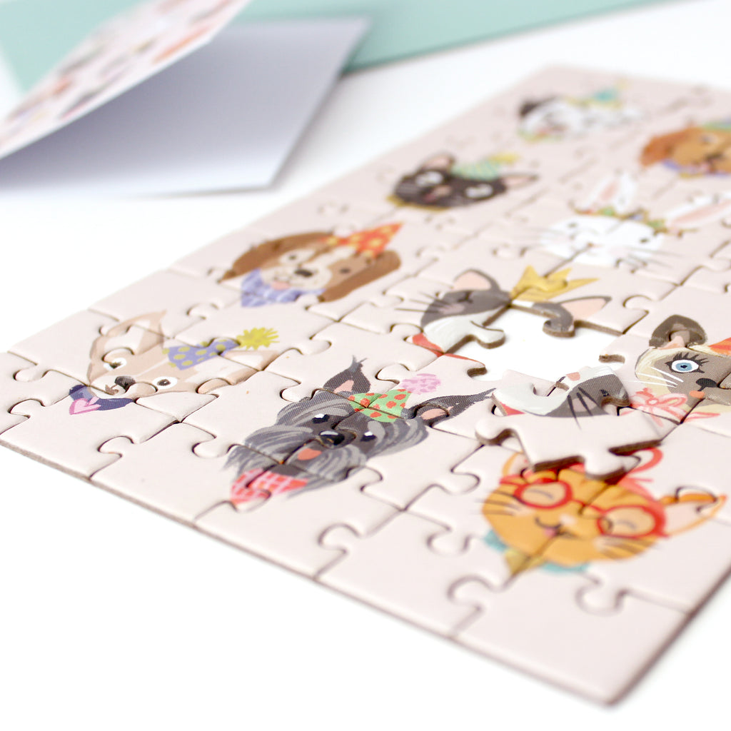 Puzzle Card - Party Animals