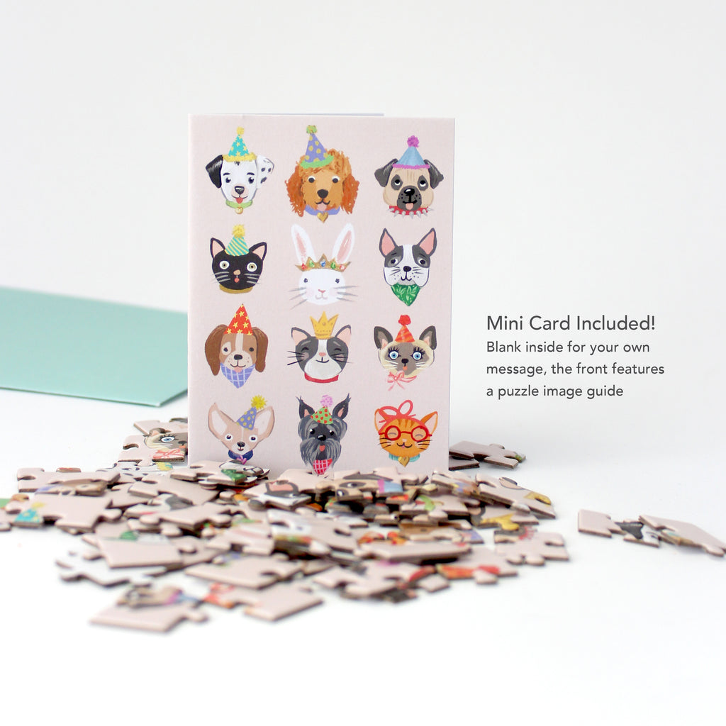 Puzzle Card - Party Animals