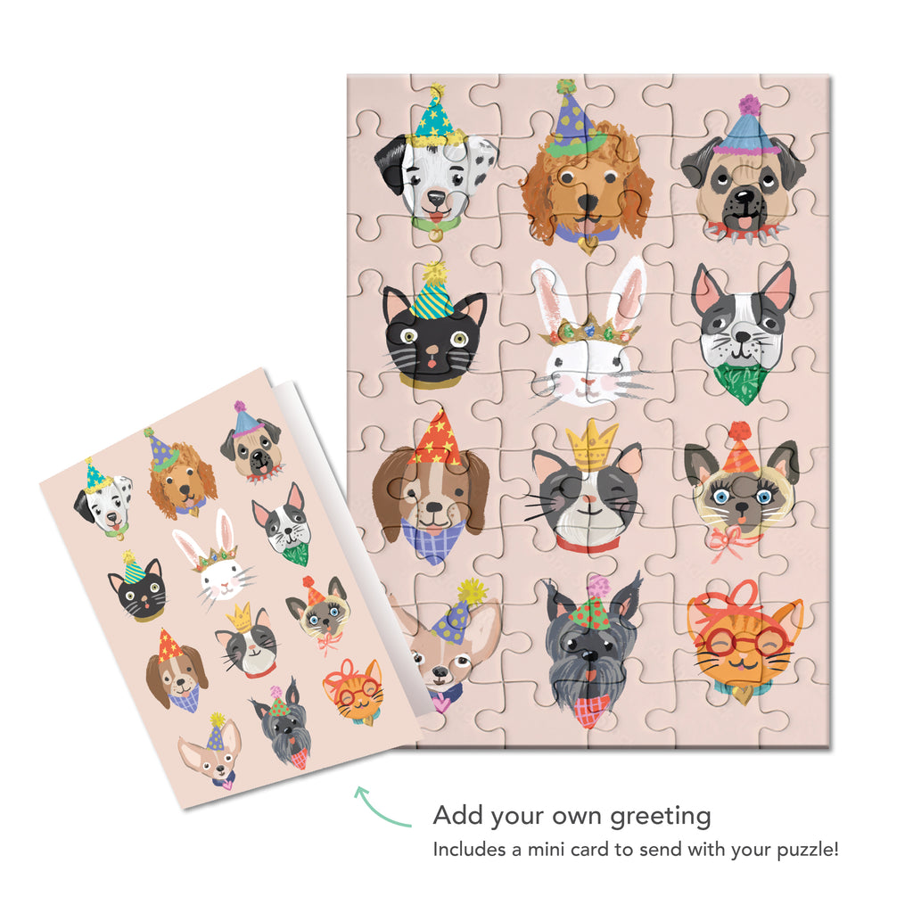 Puzzle Card - Party Animals