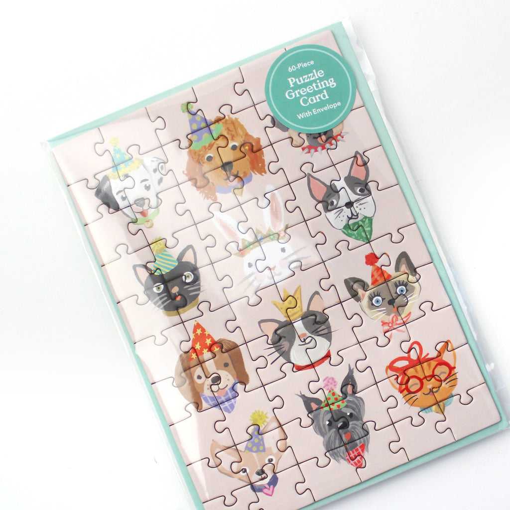 Puzzle Card - Party Animals