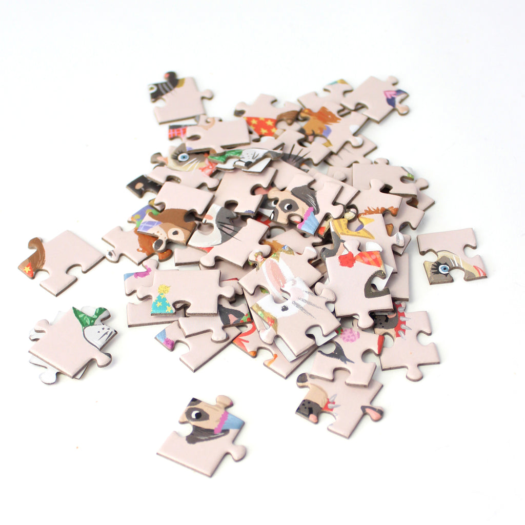 Puzzle Card - Party Animals