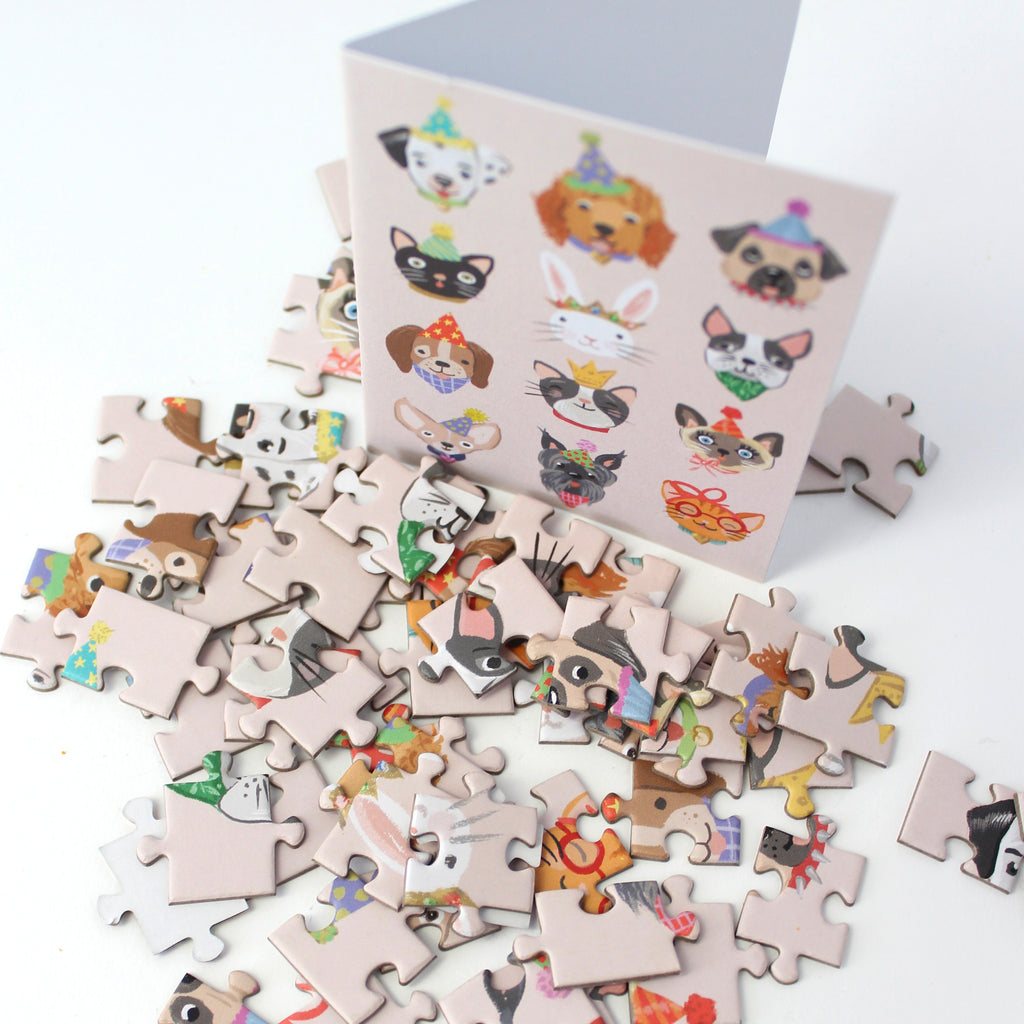 Puzzle Card - Party Animals