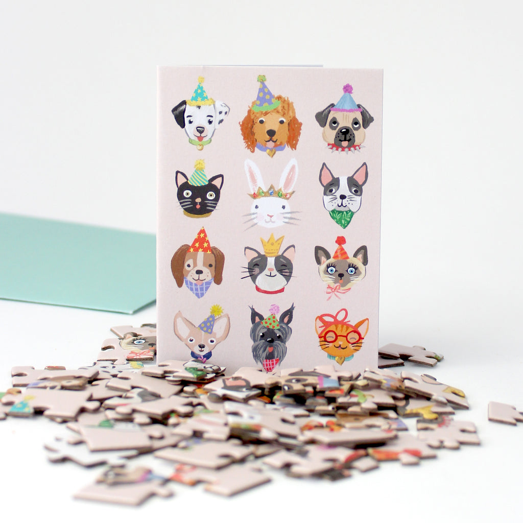Puzzle Card - Party Animals