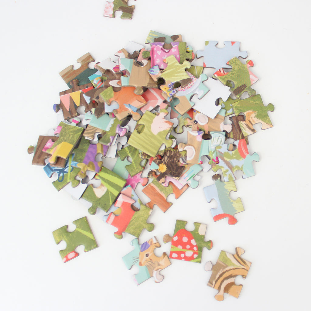 Puzzle Card - Woodland Party