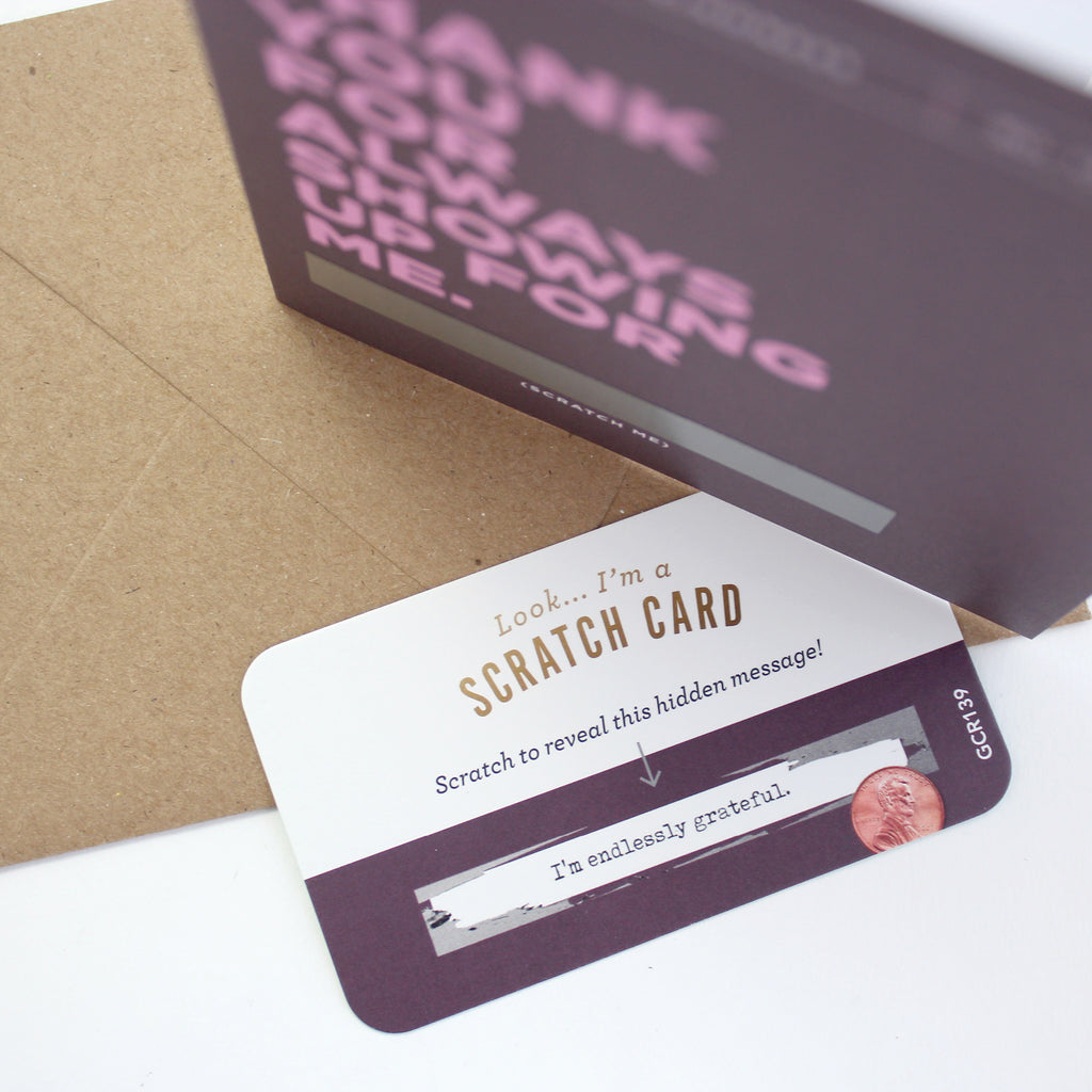 Scratch-off Card - Showing Up