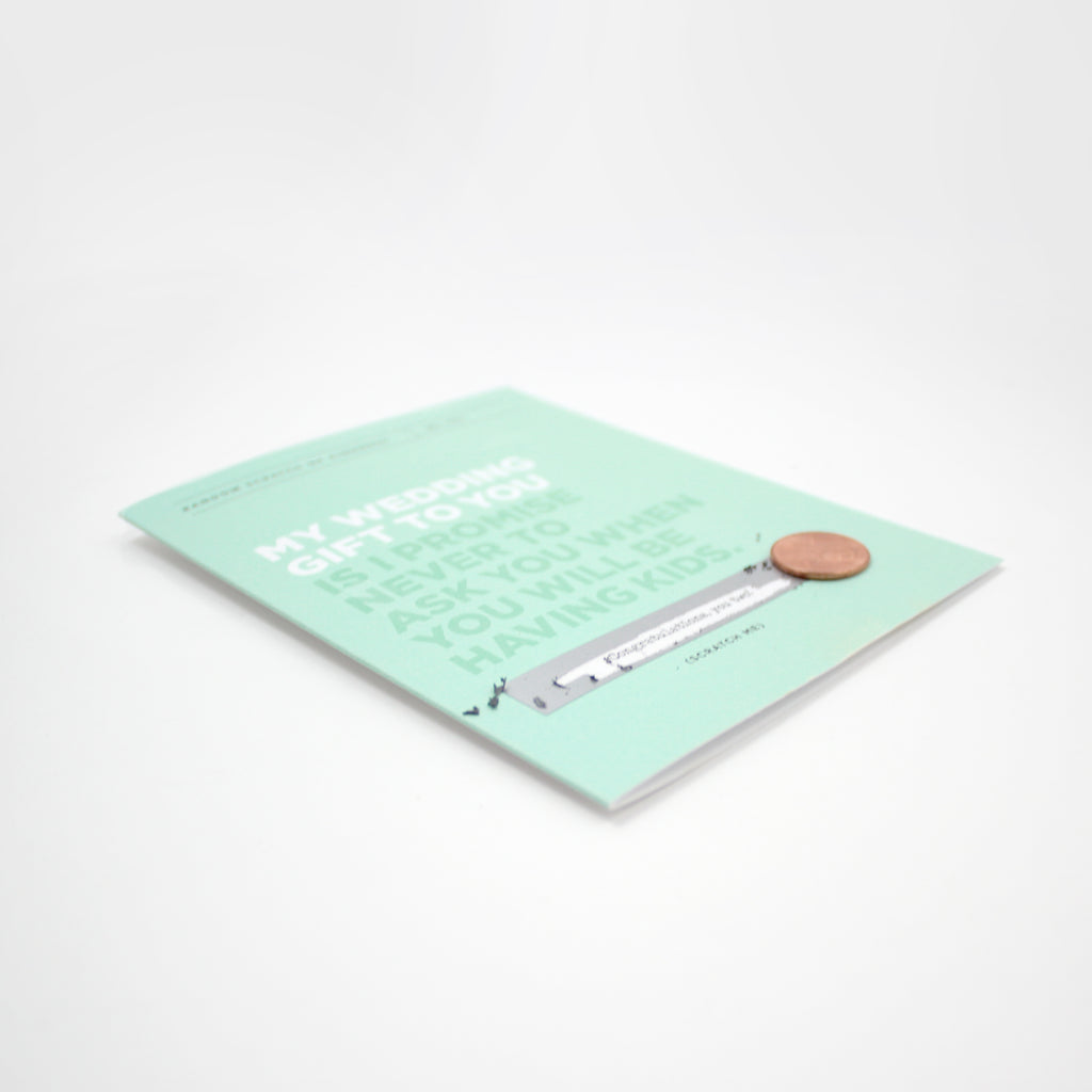 Scratch-off Card - My Wedding Gift to You