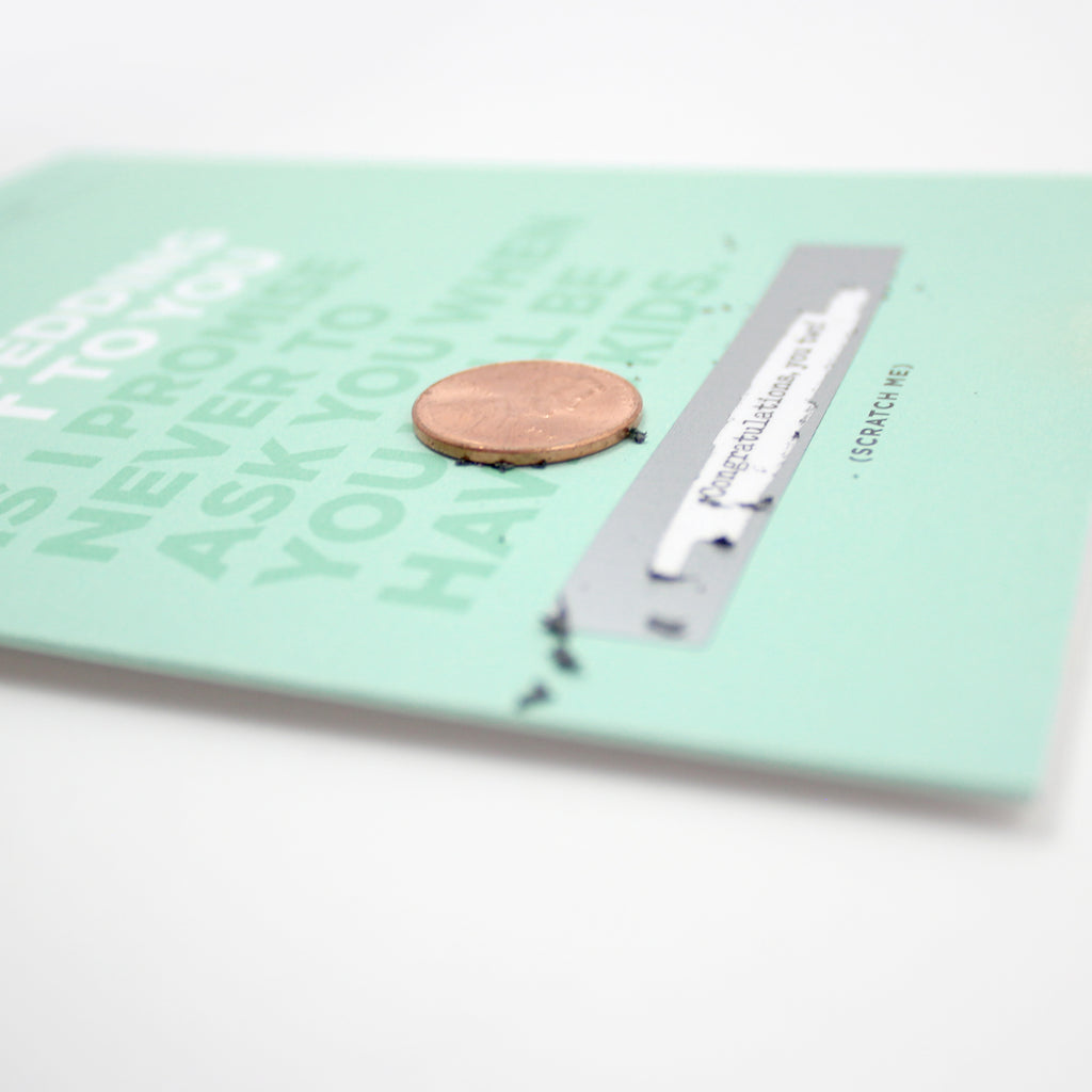 Scratch-off Card - My Wedding Gift to You