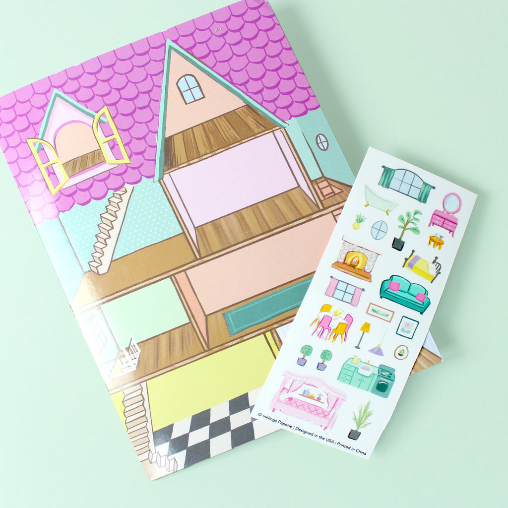 Sticker Scene Card - Dollhouse