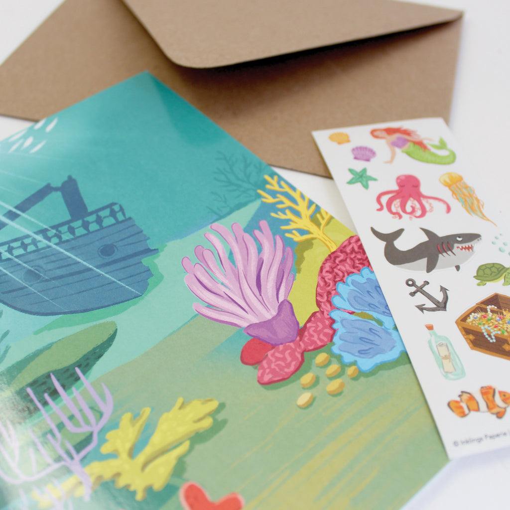 Sticker Scene Card - Under the Sea