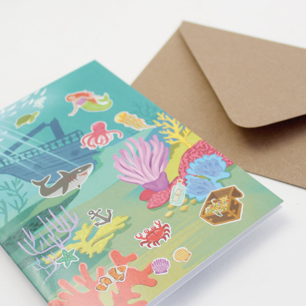 Sticker Scene Card - Under the Sea