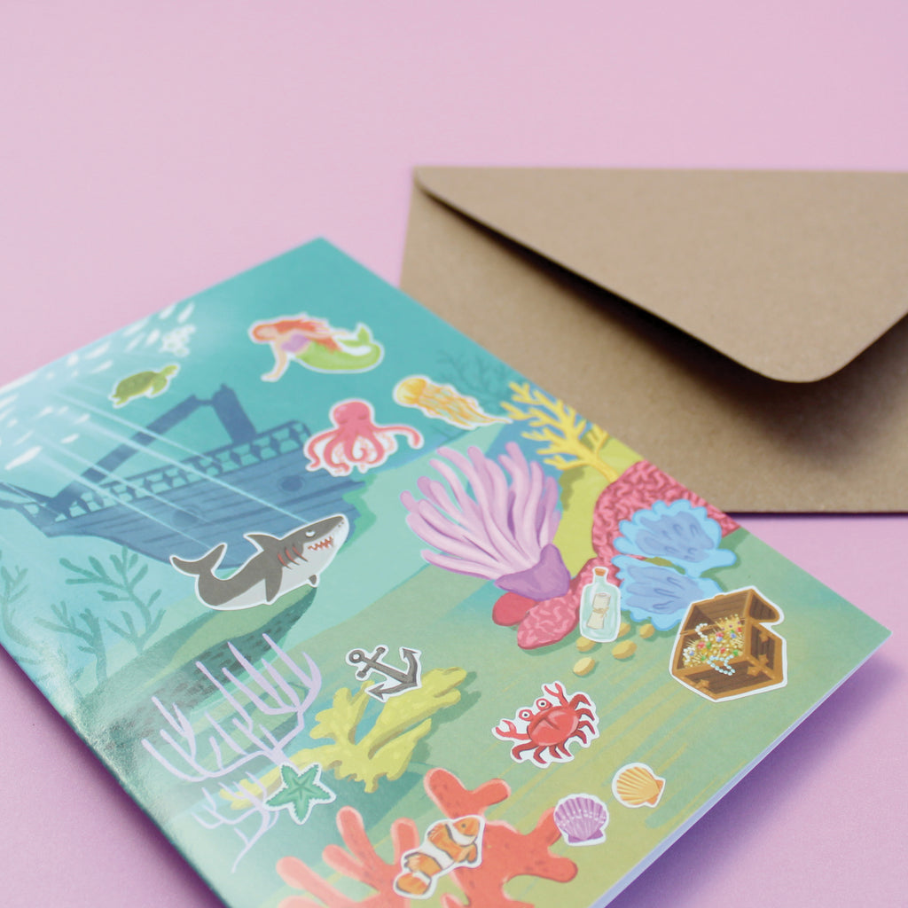 Sticker Scene Card - Under the Sea
