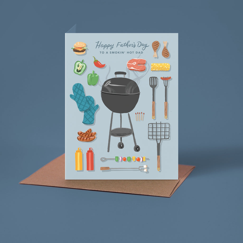 Smokin' Hot Dad Father's Day Card