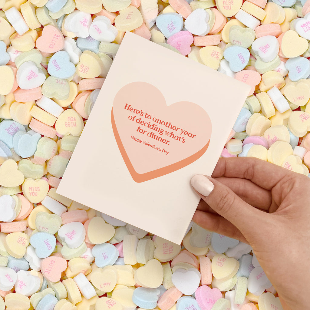 Deciding What's For Dinner Valentine's Day Card