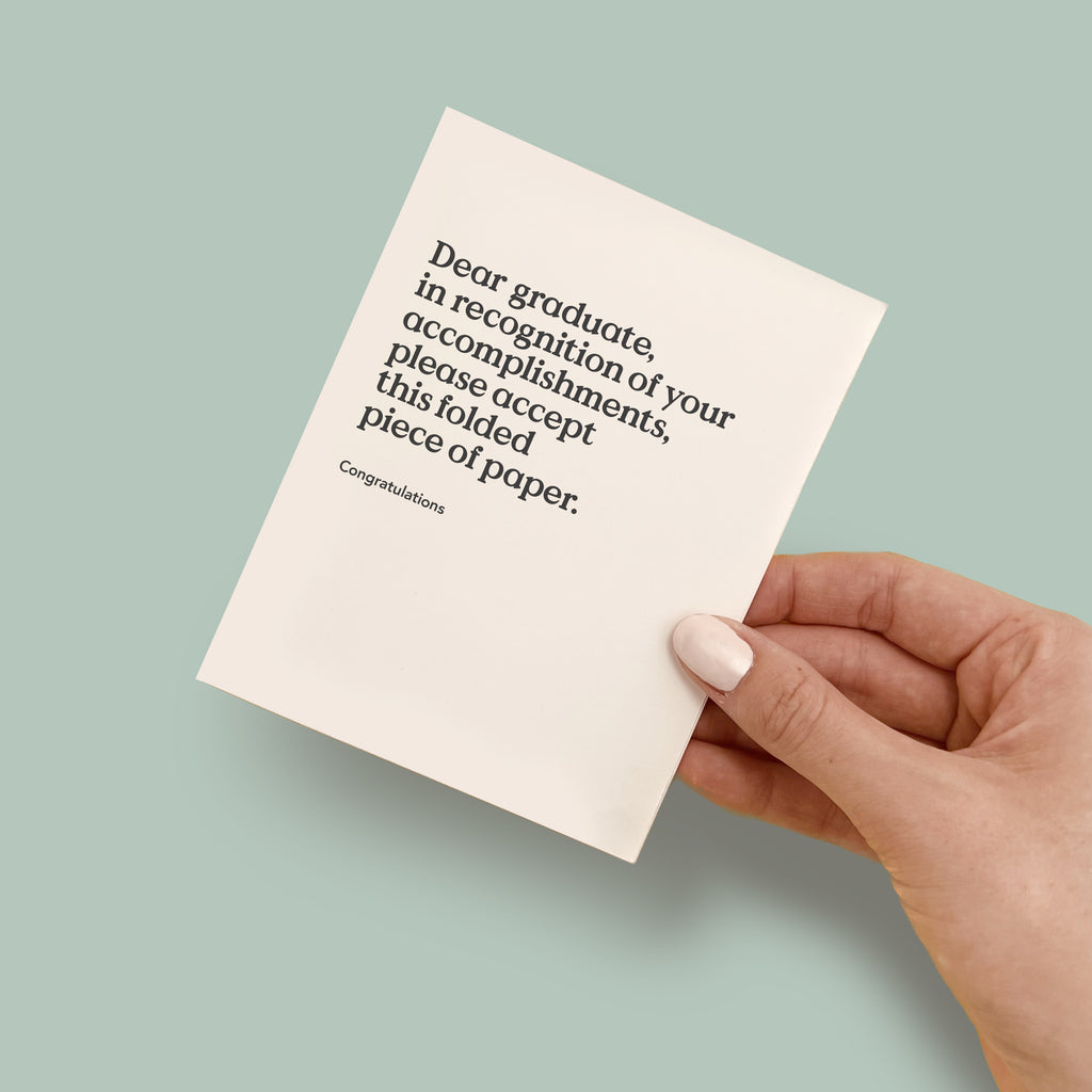 Funny Graduation Card