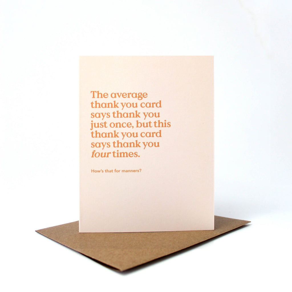 Average Thank You Card