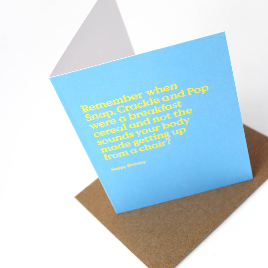 Snap Crackle Pop Birthday Card