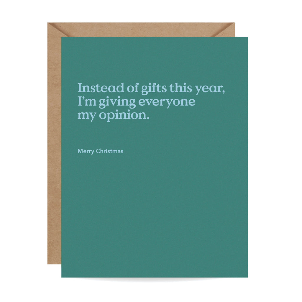 Instead of Gifts Chrstmas