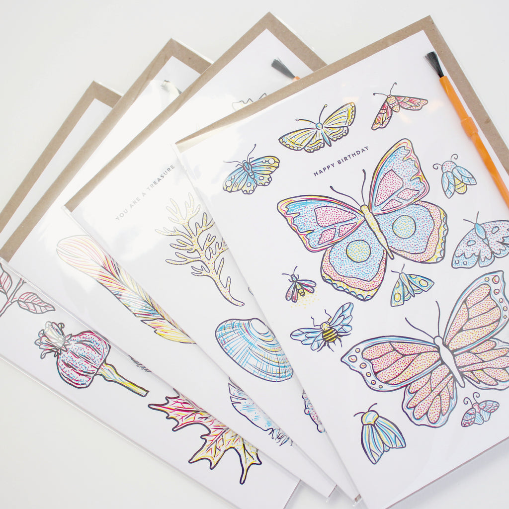 Paint With Water Card - Butterfly Birthday