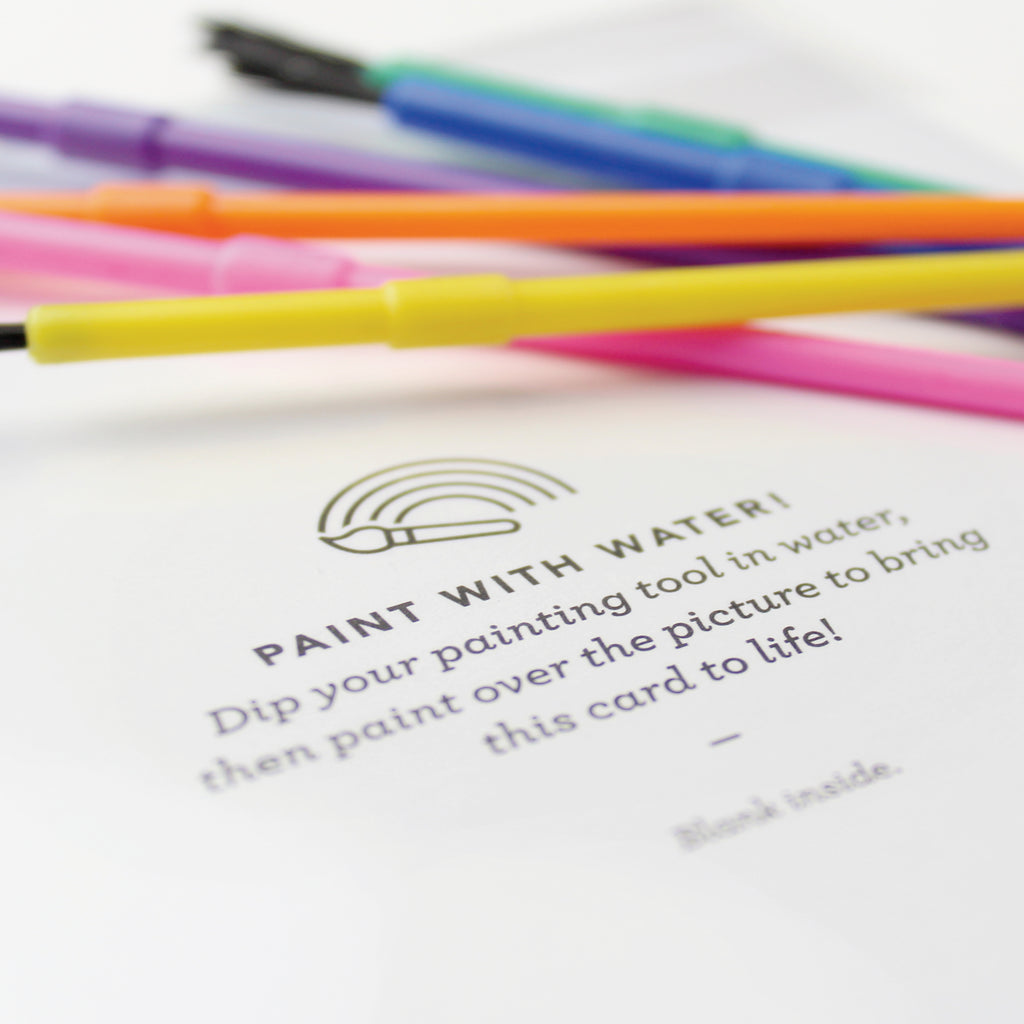 Paint With Water Card - Butterfly Birthday