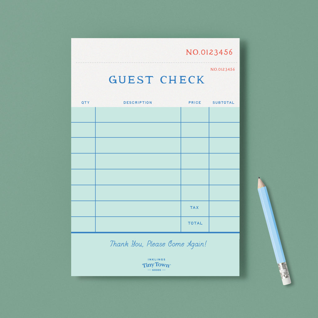 Inklings Tiny Town™ Play Notepad - Guest Check