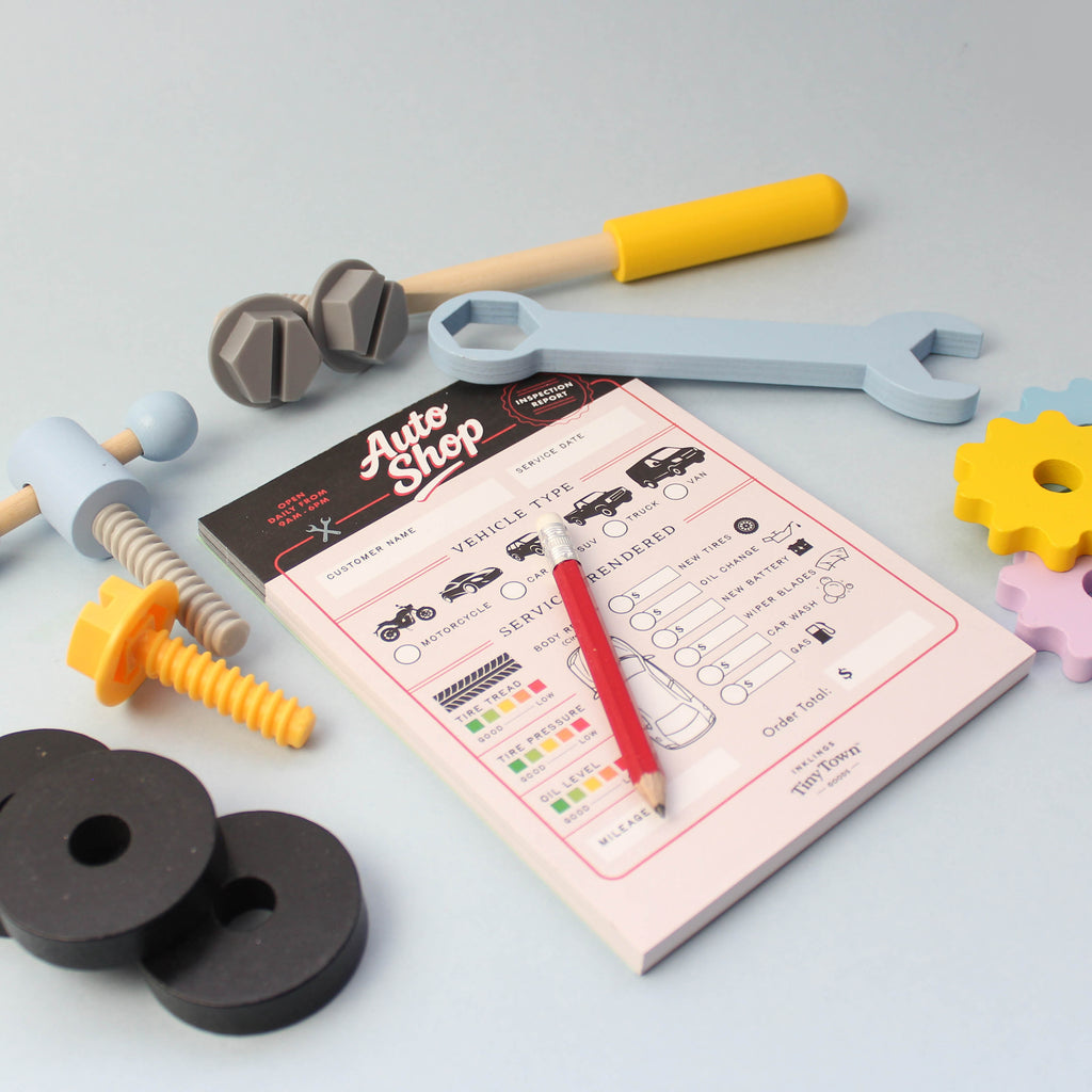 Inklings Tiny Town™ Play Notepad - Auto Shop