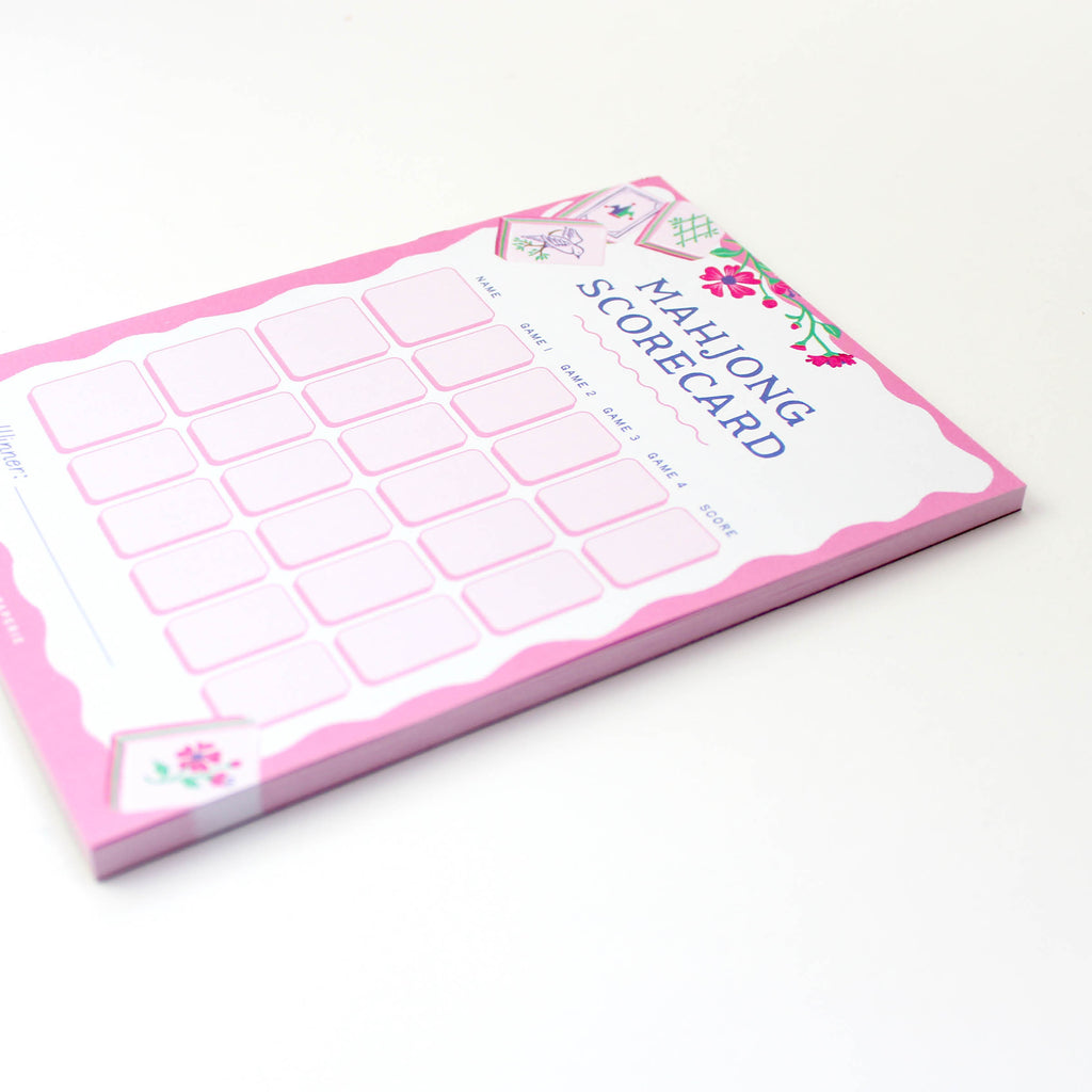 Mahjong Scorecard Notepad