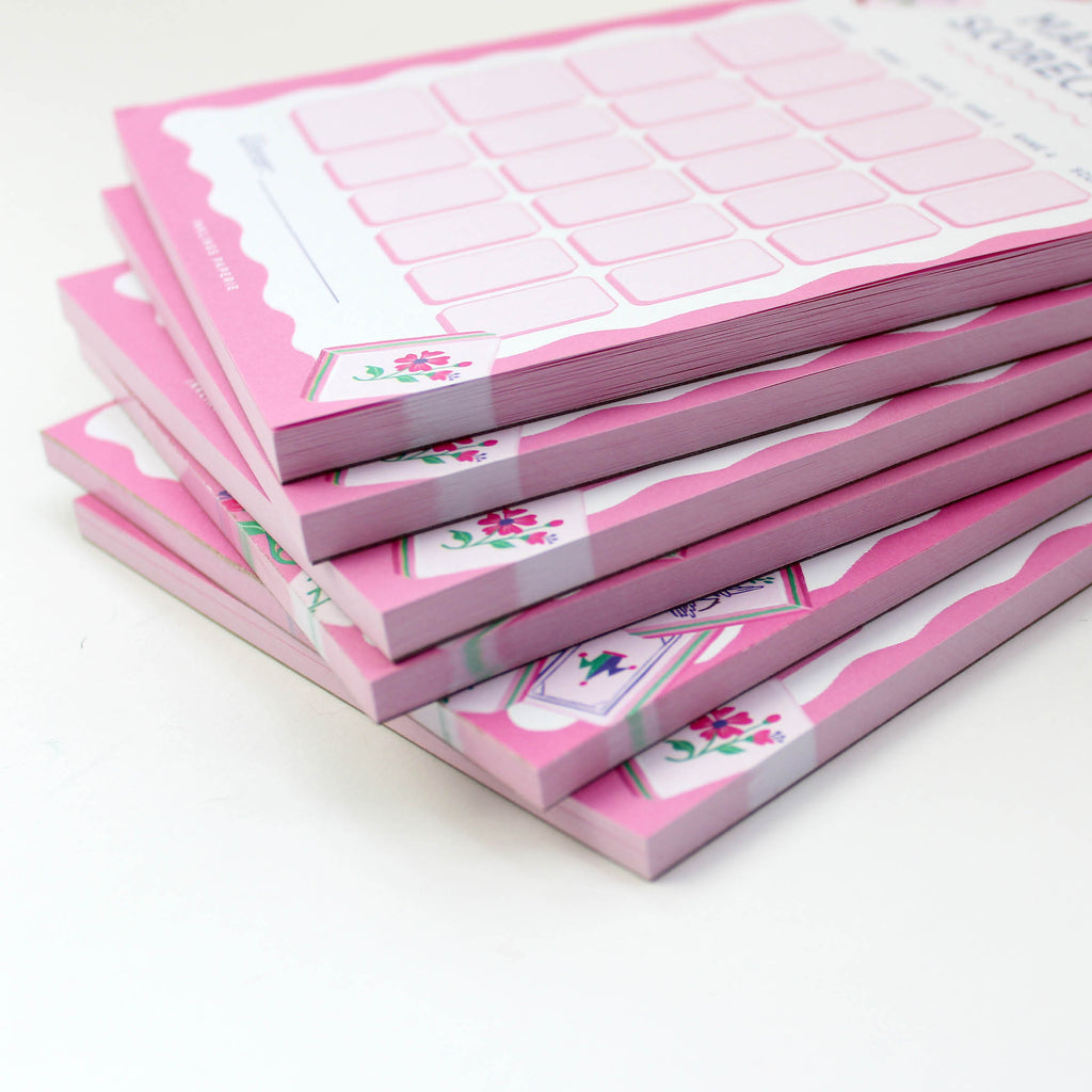 Mahjong Scorecard Notepad