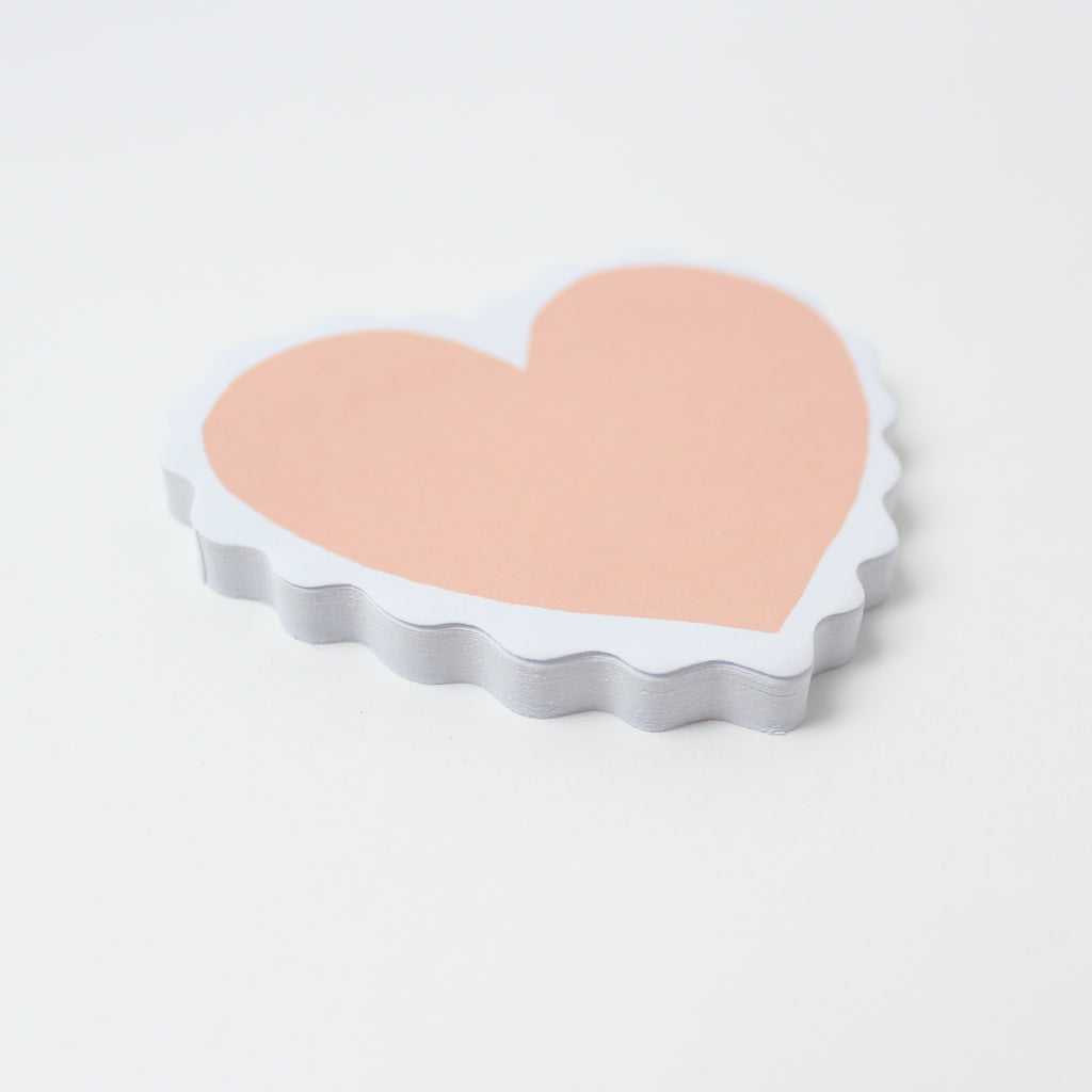 Sticky Notes - Scalloped Heart