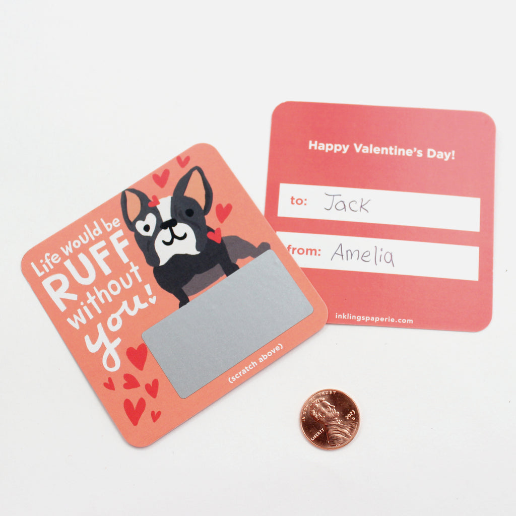 Scratch-off Valentine Cards - Animal Puns