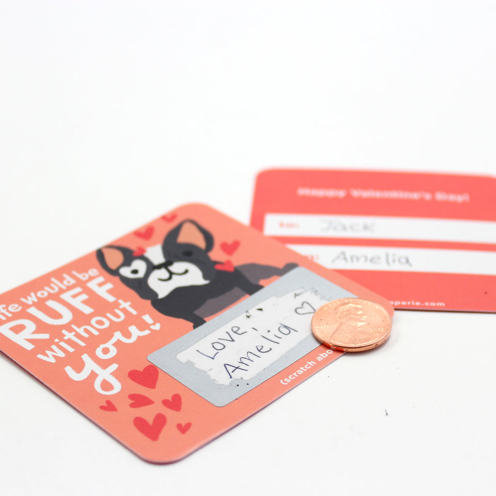 Scratch-off Valentine Cards - Animal Puns