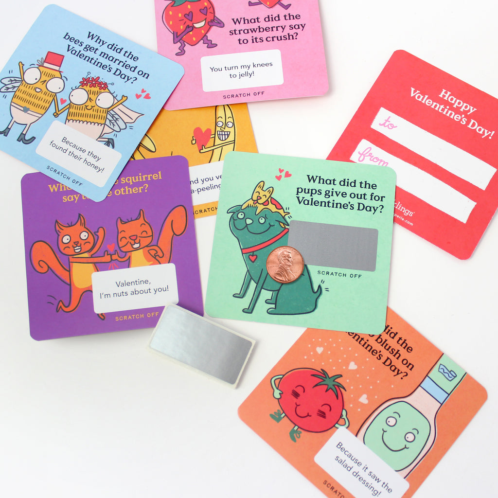 Scratch-off Valentine Cards - Jokes