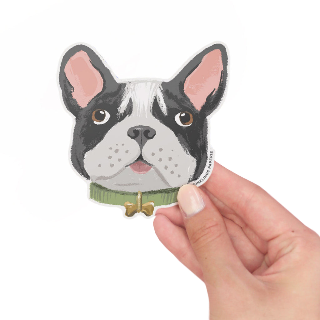 Vinyl Sticker - French Bulldog Face