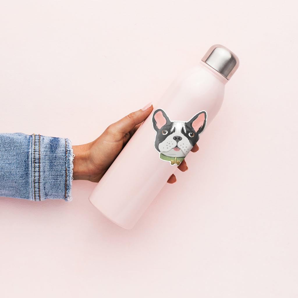 Vinyl Sticker - French Bulldog Face