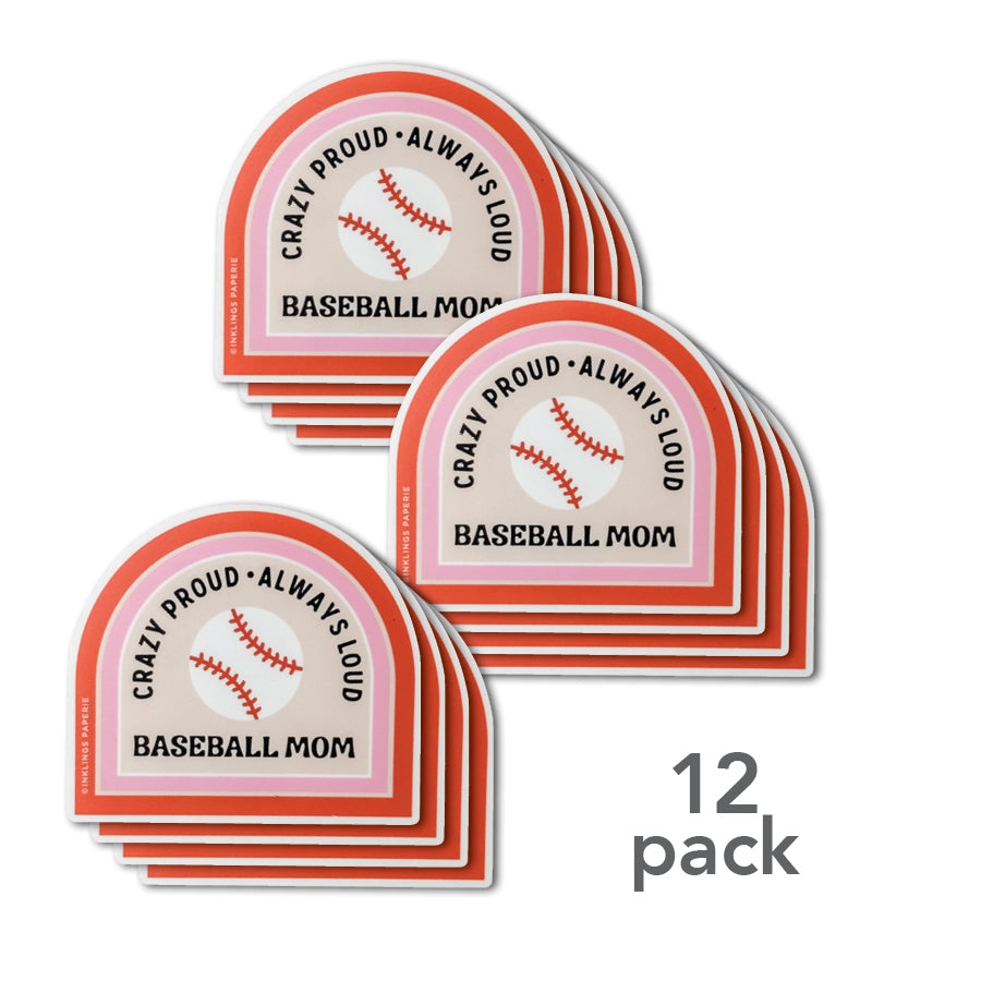 Vinyl Sticker - Baseball Mom Team Pack